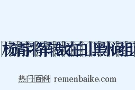 杨靖宇将军转战在白山黑水间组词是什么意思的图片